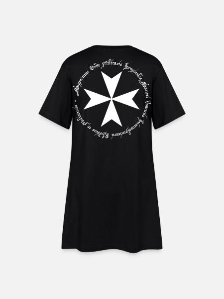 Croix de l'Ordre des Hospitaliers - Robe T-shirt Femme - noir