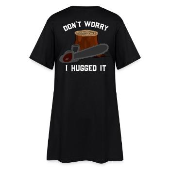 Cadeau en bois pour le travail du bois - Robe T-shirt Femme - noir - Dos