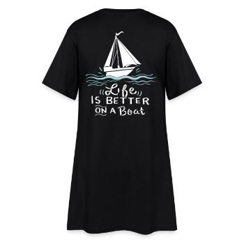 Voilier voilier cadeau - Robe T-shirt Femme - noir - Dos