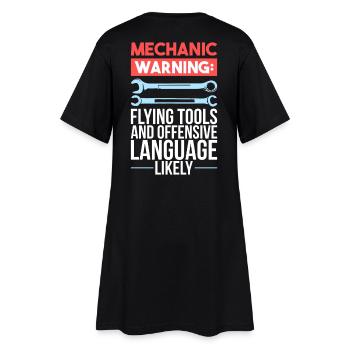 mechanic - Women’s T-Shirt Dress - black - Back