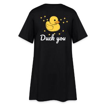 Canard disant cadeau - Robe T-shirt Femme - noir - Dos