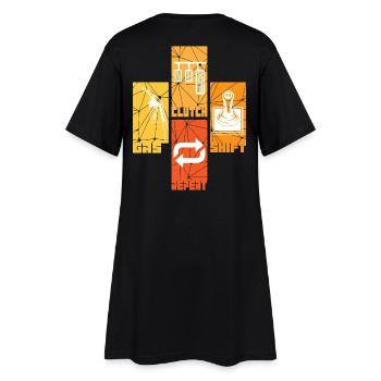 voitures - Robe T-shirt Femme - noir - Dos