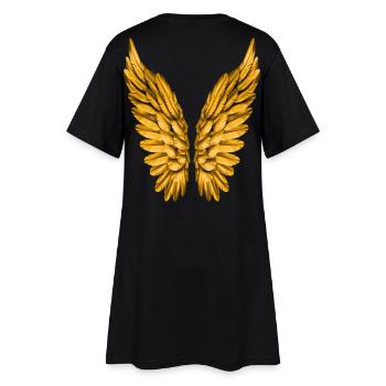 Ailes angéliques or Aile d’or Ange Aile ange - Robe T-shirt Femme - noir - Dos