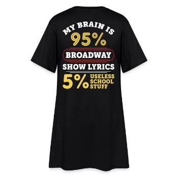 théâtre - Robe T-shirt Femme - noir - Dos