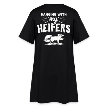 Landwirt Landwirtschaft Kühe Geschenk - Frauen T-Shirt-Kleid - Schwarz - Hinten