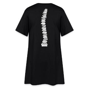 Livres colonne vertébrale colonne vertébrale rat de bibliothèque rat de bibliothèque - Robe T-shirt Femme - noir - Dos
