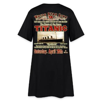 TITANIC VINTAGE CREATION Louis RUNEMBERG © Adagp - Women’s T-Shirt Dress - black - Back