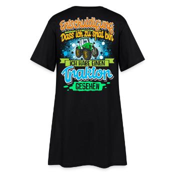 Traktor Lustiger Spruch Kinder - Frauen T-Shirt-Kleid - Schwarz - Hinten