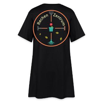 Rechenzentrum Garten Rechen Gärtner Gartenarbeit - Frauen T-Shirt-Kleid - Schwarz - Hinten