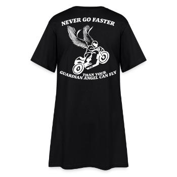 N’allez jamais plus vite que votre ange gardien ne peut voler - Robe T-shirt Femme - noir - Dos