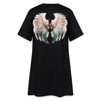 Ailes Pastel Envolée Douce - Robe T-shirt Femme - noir - Dos