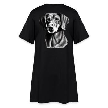 Shorthair Dachshund Dachshund Dachshund - Women’s T-Shirt Dress - black - Back