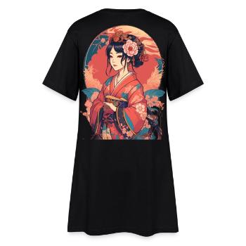 Jeune fille japonaise - Robe T-shirt Femme - noir - Dos