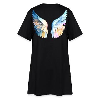 Ailes d'Ange Pastel Angelwings - Robe T-shirt Femme - noir - Dos