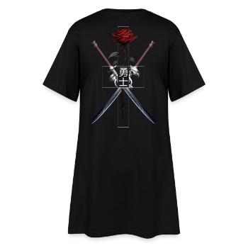 Épées Rose Brave Warrior Police japonaise - Robe T-shirt Femme - noir - Dos