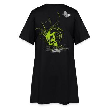 Papillon Papillon Printemps - Robe T-shirt Femme - noir - Dos