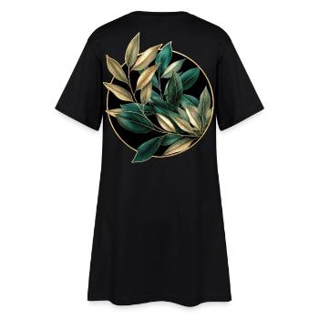 Plantes élégantes - Robe T-shirt Femme - noir - Dos
