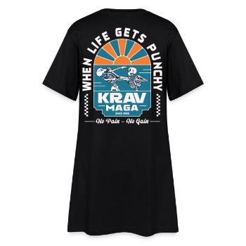 Quand la vie devient percutante - Robe T-shirt Femme - noir - Dos