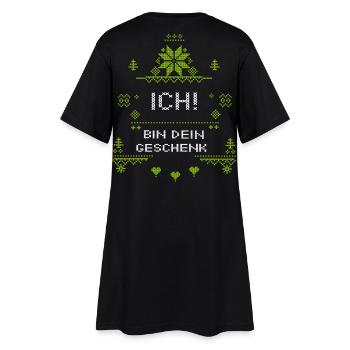 Noël à Weihnachten - Robe T-shirt Femme - noir - Dos
