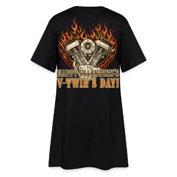 Alles Gute zum Tag des V-Twins für Chopper-Liebhaber - Frauen T-Shirt-Kleid - Schwarz - Hinten