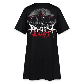 Bloodlust Wolf Pack - Frauen T-Shirt-Kleid - Schwarz - Hinten