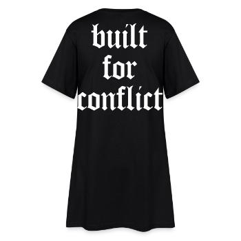 Built for Conflict - Bodybuilding & Gym - Frauen T-Shirt-Kleid - Schwarz - Hinten