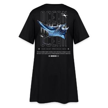 Trésor précieux de la Manta de l’Océan - Robe T-shirt Femme - noir - Dos