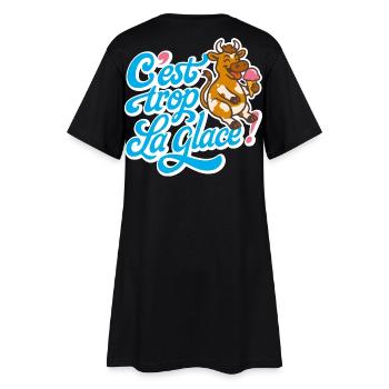 C'est trop la glace ! - Robe T-shirt Femme - noir - Dos