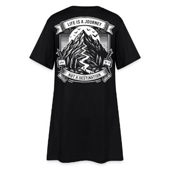 La vie est un voyage, pas une destination Design - Robe T-shirt Femme - noir - Dos