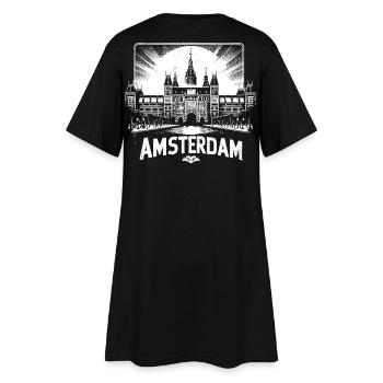 Design de chemise cool d’AMSTERDAM - Robe T-shirt Femme - noir - Dos