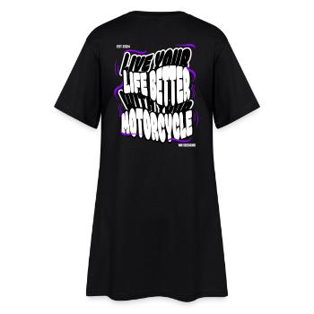 Moto x MR DESIGNS - Robe T-shirt Femme - noir - Dos