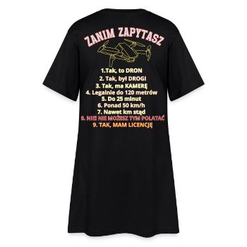 Dla pytających, zasady , Dron pilot - Frauen T-Shirt-Kleid - Schwarz - Hinten