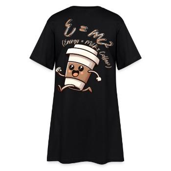 E-mc2 - Frauen T-Shirt-Kleid - Schwarz - Hinten
