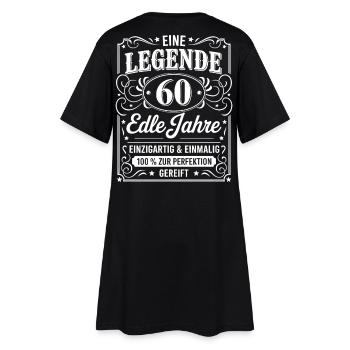 60. Geburtstag Eine Legende 60 Edle Jahre Geschenk - Frauen T-Shirt-Kleid - Schwarz - Hinten