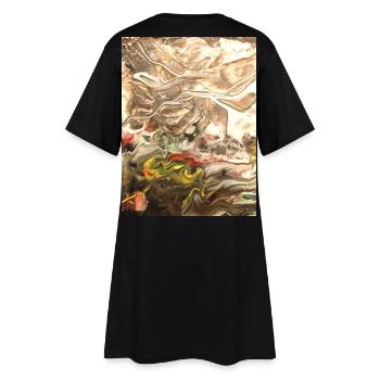 Blurring Surroundings - Women’s T-Shirt Dress - black - Back