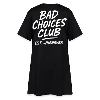 Bad Choices Club Est Whenever - Robe T-shirt Femme - noir - Dos