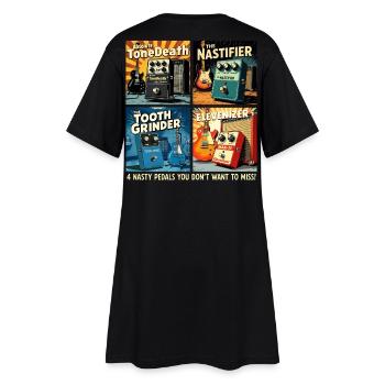 4 pédales de distorsion imaginaires - Robe T-shirt Femme - noir - Dos