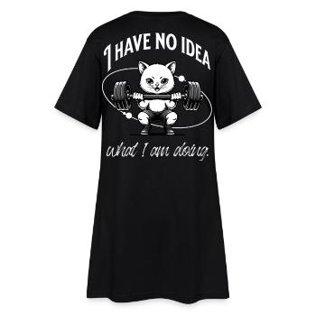 Gym Beginner | No Idea - Women’s T-Shirt Dress - black - Back