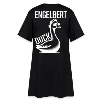 Engelbert Duck  - Frauen T-Shirt-Kleid - Schwarz - Hinten