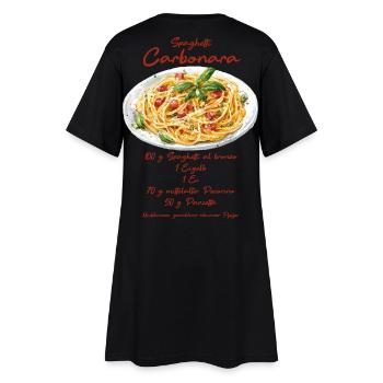 Carbonara - Robe T-shirt Femme - noir - Dos