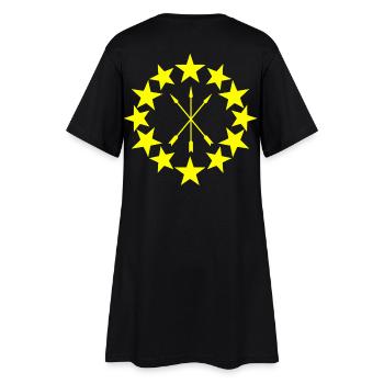 Drapeau circassien – Adyghe 12 étoiles Heritage Design - Robe T-shirt Femme - noir - Dos