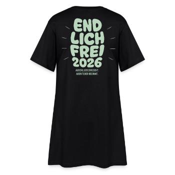 Endlich Frei - Abschluss 2026 - Frauen T-Shirt-Kleid - Schwarz - Hinten