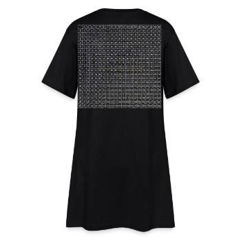 tables de multiplication, nombres, école, apprentissage, net, mathématiques - Robe T-shirt Femme - noir - Dos