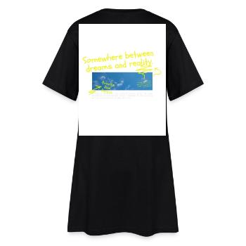 Entre le rêve et la réalité - Robe T-shirt Femme - noir - Dos