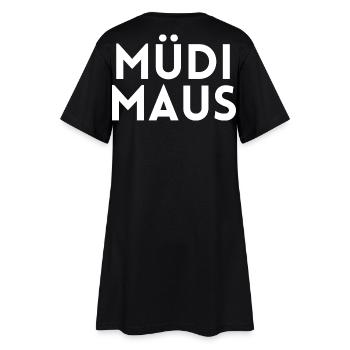 Fatigué Fatigué Fatigué - Robe T-shirt Femme - noir - Dos