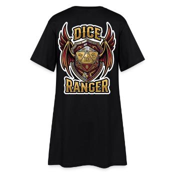 Dice Ranger Winged D20 RPG Class - Women’s T-Shirt Dress - black - Back