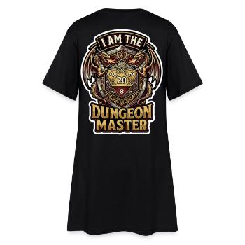 I Am The Game Master Dragon D20 Art - Women’s T-Shirt Dress - black - Back