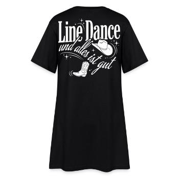 Line Dance Love - Women’s T-Shirt Dress - black - Back