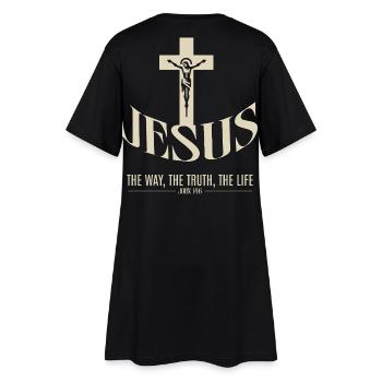 Jésus : La Voie, La Vérité, La Vie - Robe T-shirt Femme - noir - Dos