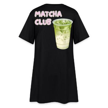 Graphique Matcha Club Latte - Robe T-shirt Femme - noir - Dos